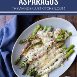 Cheesy Baked Asparagus Recipe Pin