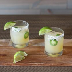 This Jalapeño Margarita combines the classic margarita flavors you love with the spice from a jalapeño that gives this drink a real kick!