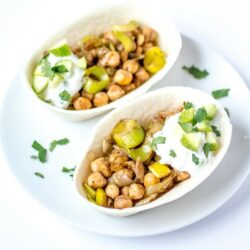 Need a quick 30-minute dinner idea? Try these Indian fusion vegetarian chickpea tacos!