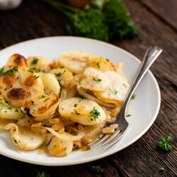 This Lyonnaise Potatoes recipe is a savory and delicious French-style side dish that is packed with potatoes, onions, and spices that will enhance any meal!