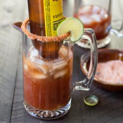 Micheladas are a delightfully simple beer cocktail known for their, shall we say, restorative properties. This spicy Mexican-style Red Beer will have you on your feet again in no time!
