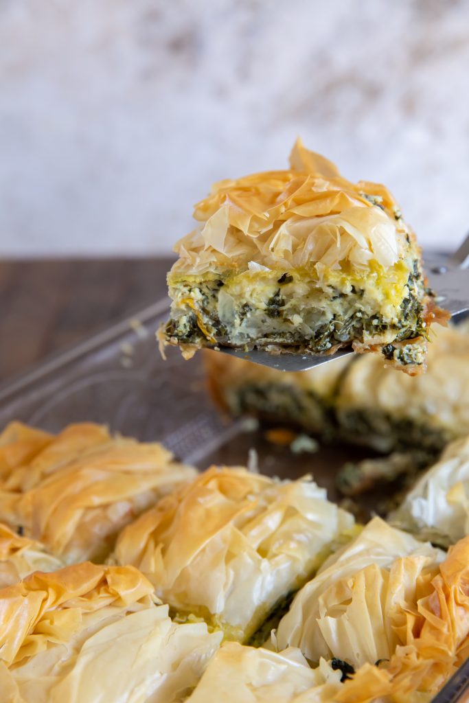 This Spanakopita casserole recipe is a combination of the traditional Greek flavors of Spinach and Feta to make a delicious Greek Spinach Pie!