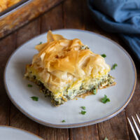 This Spanakopita recipe is a combination of the traditional Greek flavors of Spinach and Feta to make a delicious Greek Spinach Pie!