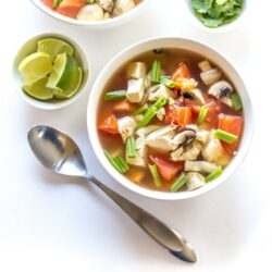 Spicy Thai Chicken Soup is just what you need when you're feeling under the weather (or just in need of something delicious)!. Hits the spot every time!