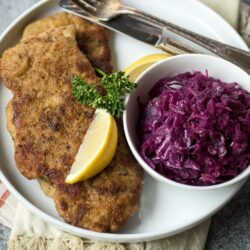 Pan-fried with a simple breading, this German-style recipe takes pork to a whole new level. Pork Schnitzel is a 30-minute dinner recipe that will quickly become a family favorite!