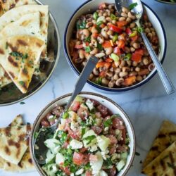 Meze parties are a fun and easy way to plan a night with family and friends. Make the recipes ahead of time, set the table, and keep the red wine flowing!