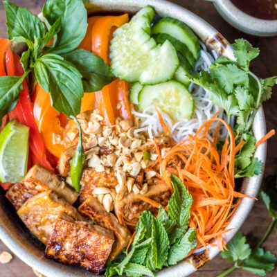 Vegan Bun Chay Vietnamese Noodle Salad