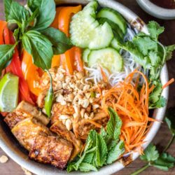 In need of a healthy 30-minute meal? Look no further than this Vegan Bún Chay noodle salad!