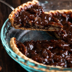 This sweet and rich Vegan Pecan Pie recipe is a classic holiday treat that will be a hit at any gathering!