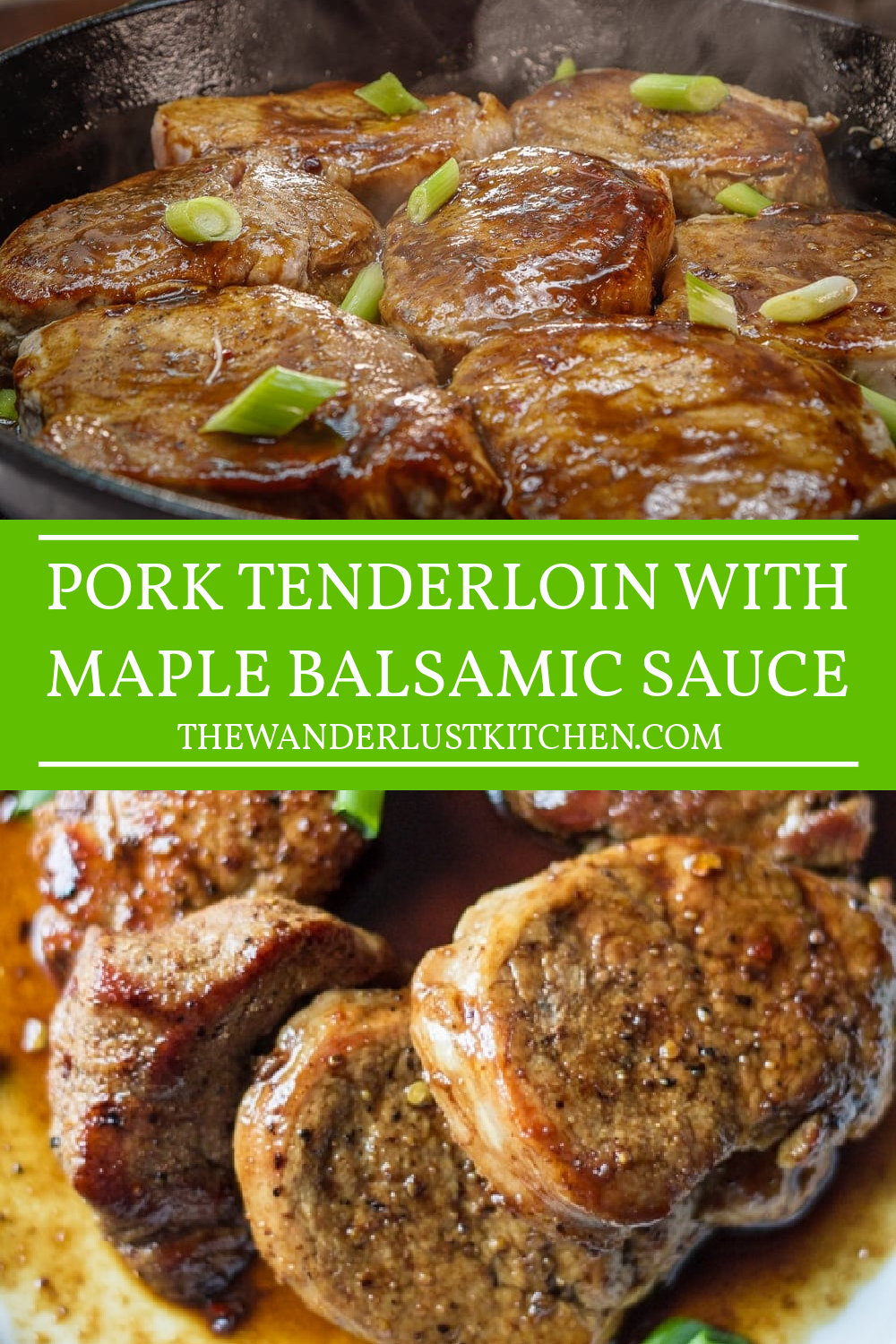 Pork Tenderloin with Maple Balsamic Sauce